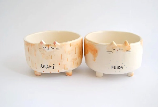 Personalized Pet Bowls via Etsy
